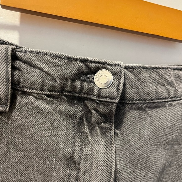🩶ARKET Grey Denim Midi Skirt – Size 12 (CA) - Picture 8 of 9